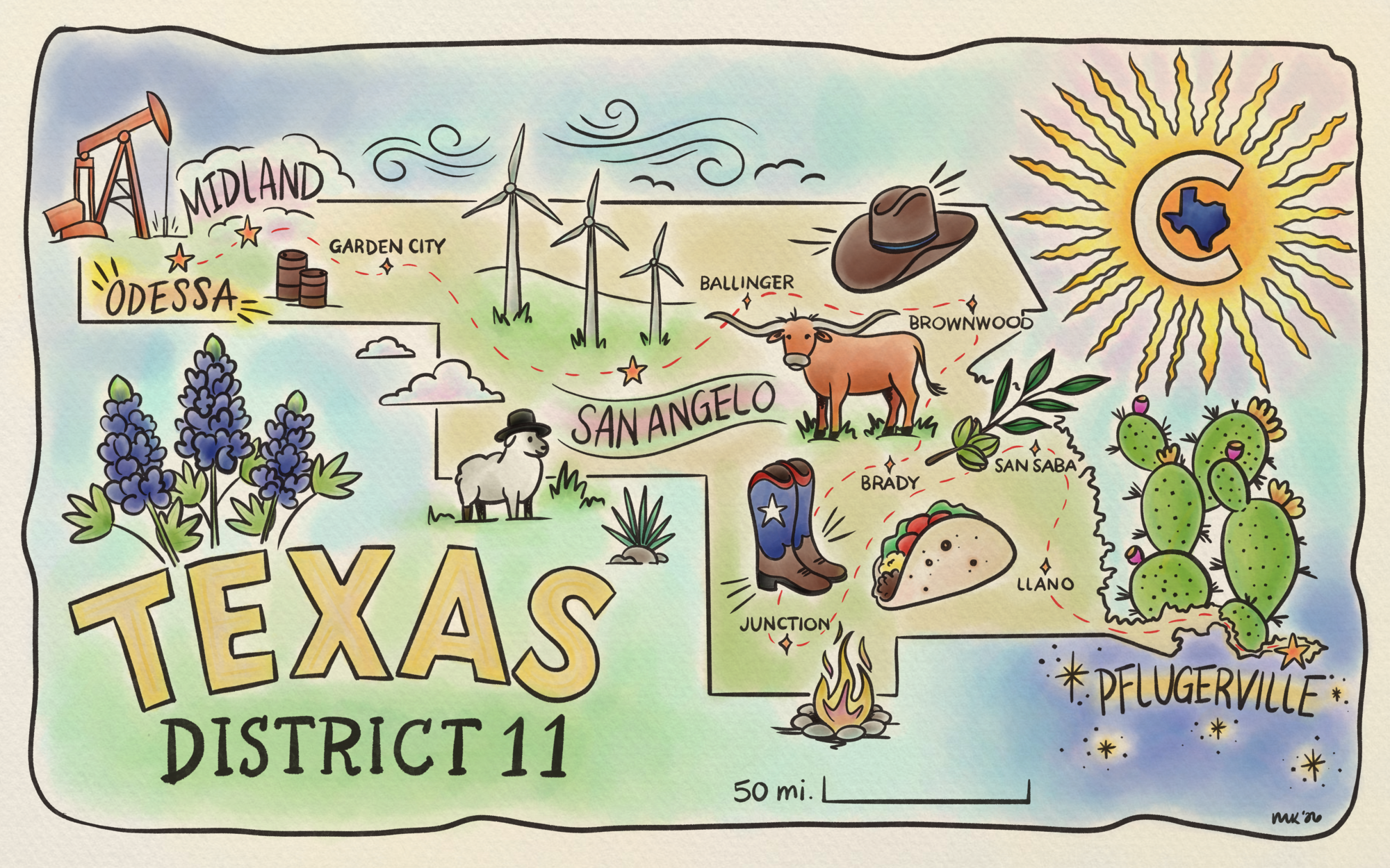 Whimsical map full color (high resolution)